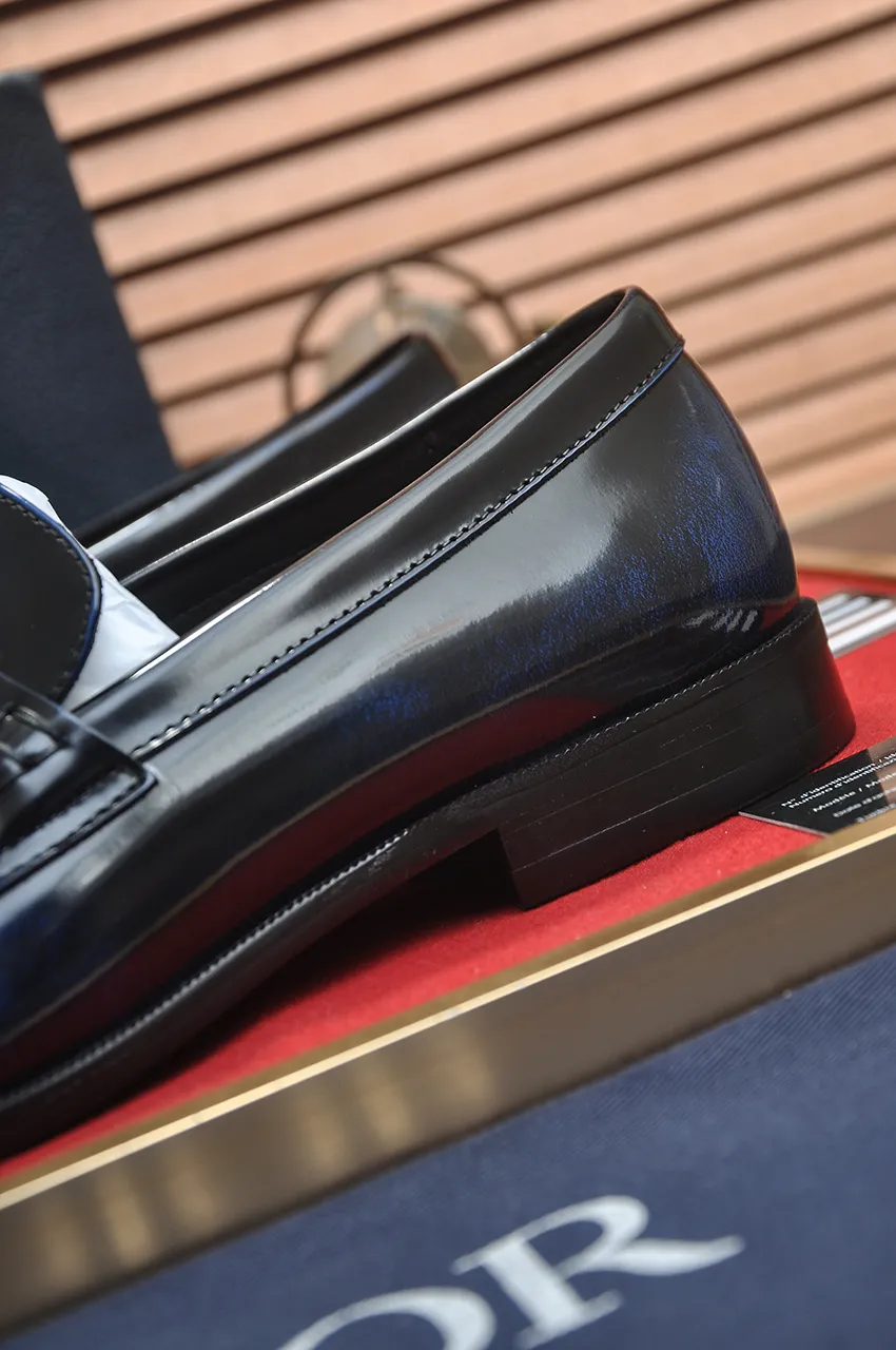 Men's shoes 💰580💶[Dior] (water-dyed cowhide lining) Dior original 1:1 high-quality factory, imported original materials, imported raw cowhide, water-dyed cowhide lining, original TPU outsole, code number: 39-44 (45 customized)
